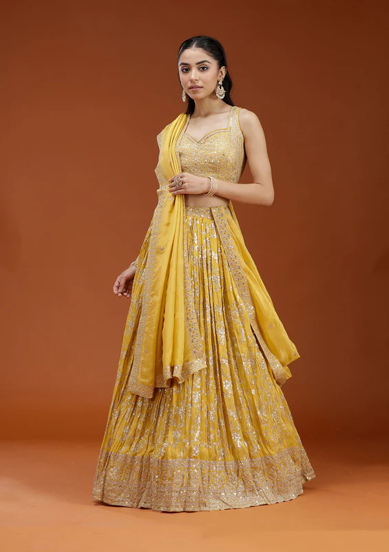 Satin Shine Lehenga Set